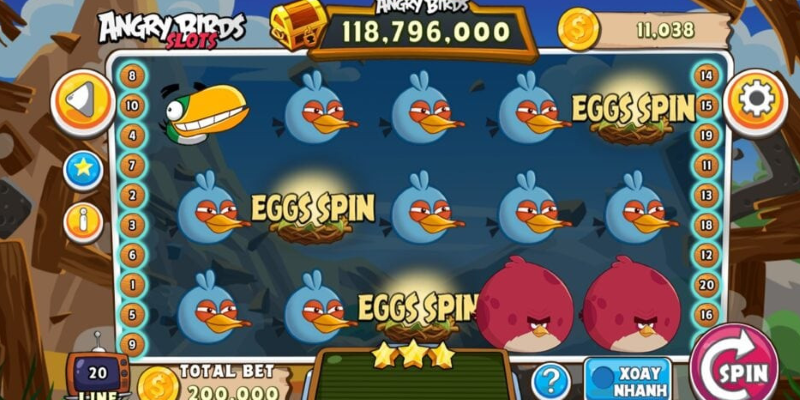 Luật chơi cơ bản của nổ hũ Angry Birds